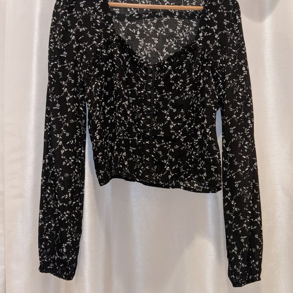 Floral Bustier Crop Top, M - Picture 4 of 7